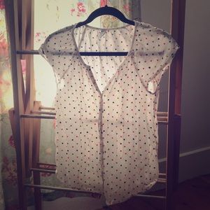 Polka Dot button down shirt